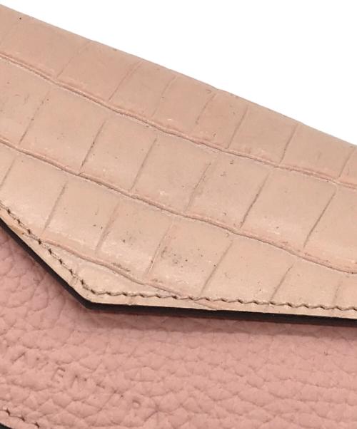 bonaventura（ボナベンチュラ）BONAVENTURA (ボナベンチュラ) コンパクトウォレット ピンクの古着・服飾アイテム