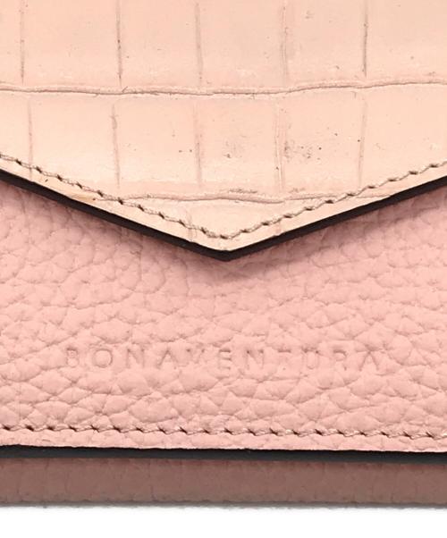bonaventura（ボナベンチュラ）BONAVENTURA (ボナベンチュラ) コンパクトウォレット ピンクの古着・服飾アイテム