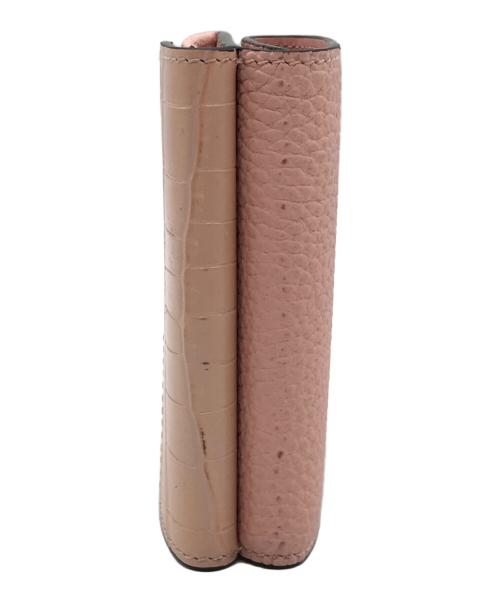 bonaventura（ボナベンチュラ）BONAVENTURA (ボナベンチュラ) コンパクトウォレット ピンクの古着・服飾アイテム