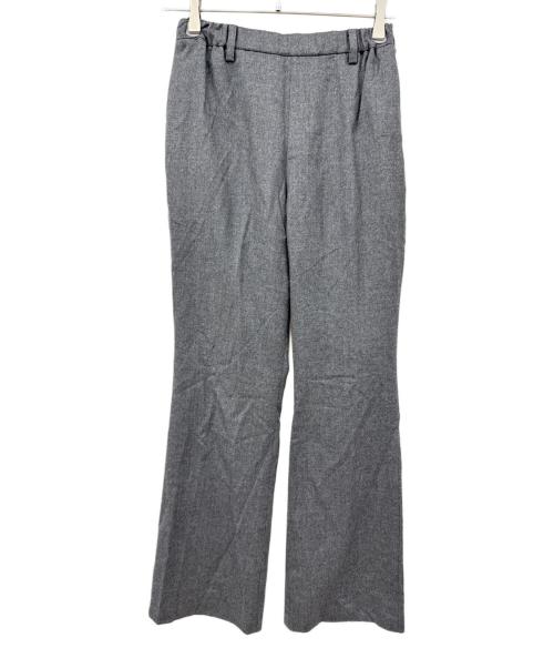 MUSE de Deuxieme Classe（ミューズ ドゥーズィエム クラス）MUSE de Deuxieme Classe (ミューズ ドゥーズィエム クラス) Col Pierrot (コルピエロ) ウールセンタープレスパンツ グレー サイズ:SIZE 34の古着・服飾アイテム