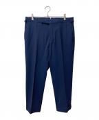 TOM FORDトムフォード）の古着「サイドアジャスターセンタープリーツパンツ」｜ブルー