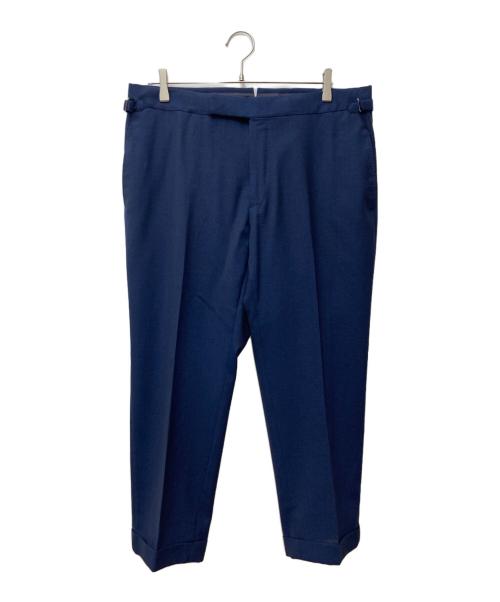 TOM FORD（トムフォード）TOM FORD (トムフォード) サイドアジャスターセンタープリーツパンツ ブルー サイズ:52の古着・服飾アイテム