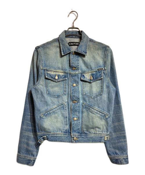 TOM FORD（トムフォード）TOM FORD (トムフォード) デニムトラッカージャケット インディゴ サイズ:Mの古着・服飾アイテム