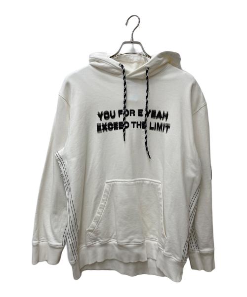 adidas（アディダス）adidas (アディダス) ALEXANDER WANG (アレキサンダー・ワン) Graphic Hoodie ホワイト サイズ:Оの古着・服飾アイテム