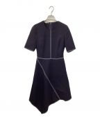 STELLA McCARTNEYステラマッカートニー）の古着「ステッチデザイン変形ワンピース」｜ネイビー
