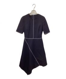STELLA McCARTNEY（ステラマッカートニー）の古着「ステッチデザイン変形ワンピース」｜ネイビー
