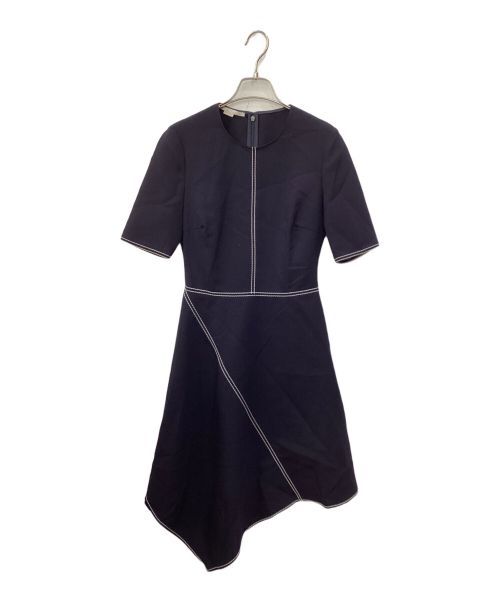 STELLA McCARTNEY（ステラマッカートニー）STELLA McCARTNEY (ステラマッカートニー) ステッチデザイン変形ワンピース ネイビー サイズ:SIZE36の古着・服飾アイテム