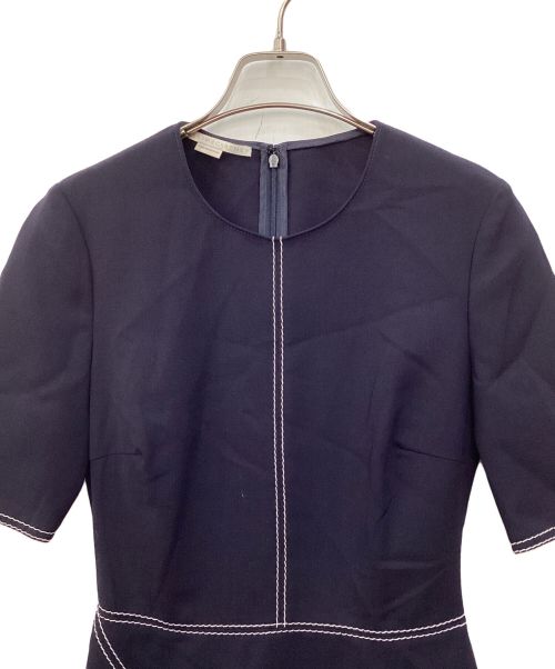 STELLA McCARTNEY（ステラマッカートニー）STELLA McCARTNEY (ステラマッカートニー) ステッチデザイン変形ワンピース ネイビー サイズ:SIZE36の古着・服飾アイテム
