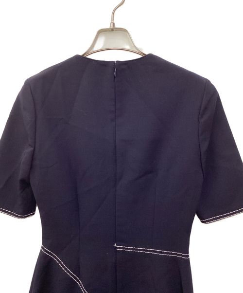 STELLA McCARTNEY（ステラマッカートニー）STELLA McCARTNEY (ステラマッカートニー) ステッチデザイン変形ワンピース ネイビー サイズ:SIZE36の古着・服飾アイテム