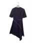 STELLA McCARTNEY (ステラマッカートニー) ステッチデザイン変形ワンピース ネイビー サイズ:SIZE36：6000円