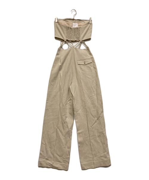 U by SPICK&SPAN（ユー バイ スピック＆スパン）U by Spick&Span (ユー バイ スピック＆スパン) オールインワン アイボリー サイズ:38 未使用品の古着・服飾アイテム