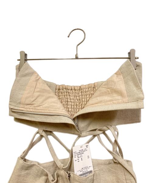 U by SPICK&SPAN（ユー バイ スピック＆スパン）U by Spick&Span (ユー バイ スピック＆スパン) オールインワン アイボリー サイズ:38 未使用品の古着・服飾アイテム