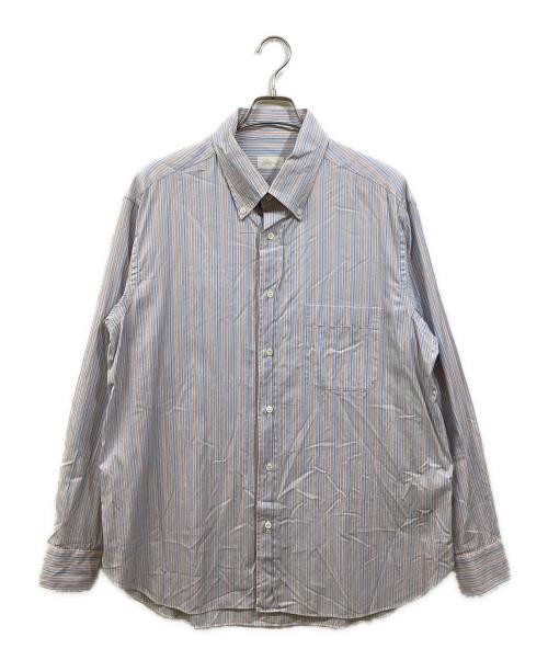 BRIONI（ブリオーニ）BRIONI (ブリオーニ) ストライプBDシャツ ブルー サイズ:VIの古着・服飾アイテム