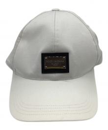 DOLCE & GABBANA（ドルチェ＆ガッバーナ）の古着「ロゴパネルキャップ」｜ホワイト