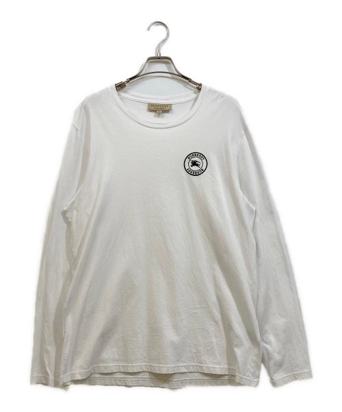 BURBERRY（バーバリー）BURBERRY (バーバリー) ロングスリーブTシャツ ホワイト サイズ:Lの古着・服飾アイテム
