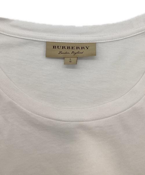 BURBERRY（バーバリー）BURBERRY (バーバリー) ロングスリーブTシャツ ホワイト サイズ:Lの古着・服飾アイテム