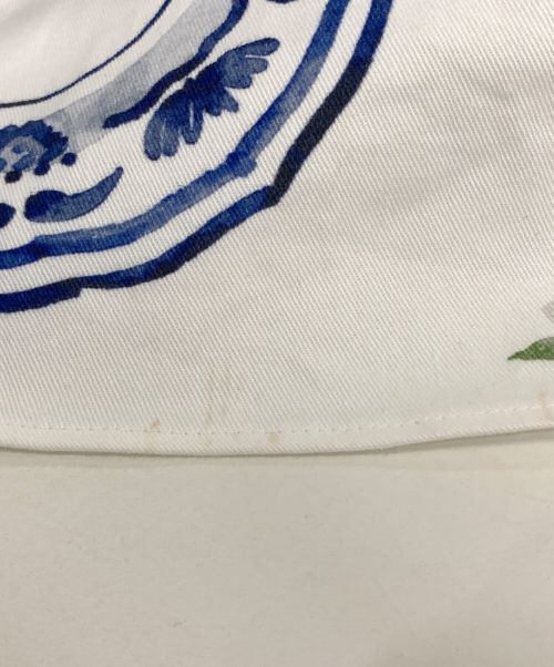 SEVEN TEN by MIHO KAWAHITO（セブン テン バイ ミホ カワヒト）SEVEN TEN by MIHO KAWAHITO (セブン テン バイ ミホ カワヒト) ブルーアンドホワイトプリントドレス ブルー×ホワイト サイズ:Mの古着・服飾アイテム