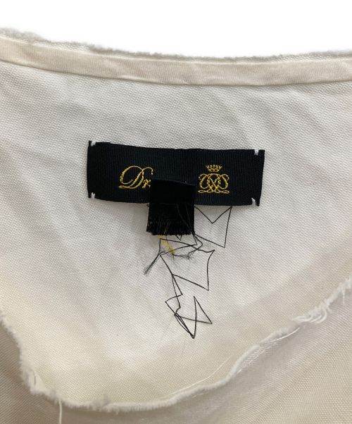 DRAWER（ドゥロワー）DRAWER (ドゥロワー) 半袖ブラウス ホワイト サイズ:38の古着・服飾アイテム