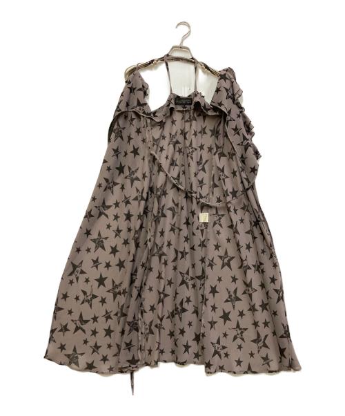 hysterics（ヒステリックス）hysterics (ヒステリックス) ガールプリントカシュクールワンピース グレー サイズ:SIZE Freeの古着・服飾アイテム