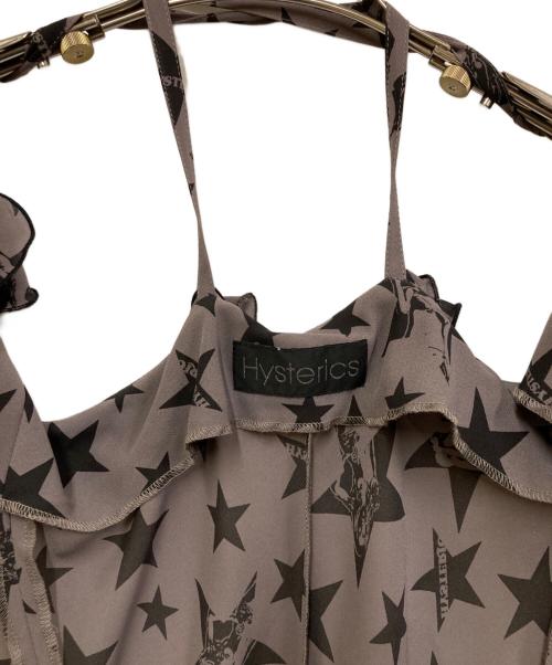 hysterics（ヒステリックス）hysterics (ヒステリックス) ガールプリントカシュクールワンピース グレー サイズ:SIZE Freeの古着・服飾アイテム