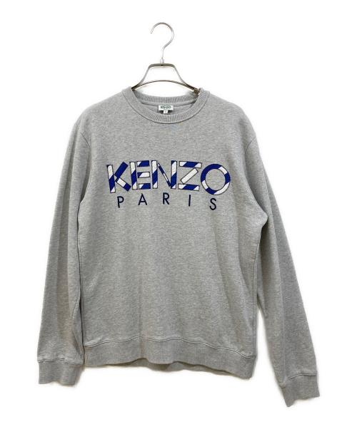 KENZO（ケンゾー）KENZO (ケンゾー) ロゴ刺繍スウェット グレー サイズ:Sの古着・服飾アイテム