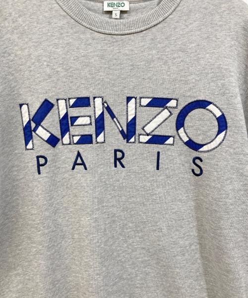 KENZO（ケンゾー）KENZO (ケンゾー) ロゴ刺繍スウェット グレー サイズ:Sの古着・服飾アイテム