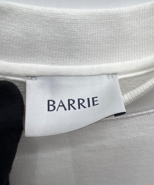 BARRIE（バリー）BARRIE (バリー) エンブロイダリーパネルスウェットシャツ ホワイト サイズ:XSの古着・服飾アイテム