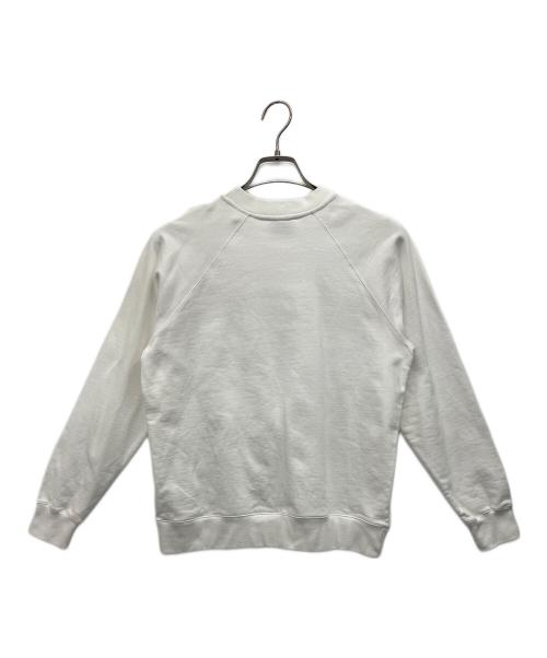 BARRIE（バリー）BARRIE (バリー) エンブロイダリーパネルスウェットシャツ ホワイト サイズ:XSの古着・服飾アイテム