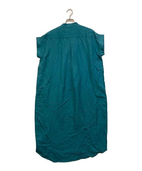 MICA&DEAL（マイカアンドディール）MICA&DEAL (マイカアンドディール) タックショルダーワンピース ブルー サイズ:36の古着・服飾アイテム