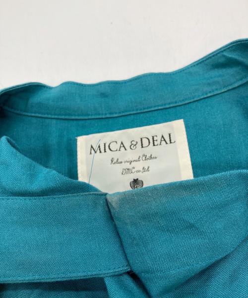 MICA&DEAL（マイカアンドディール）MICA&DEAL (マイカアンドディール) タックショルダーワンピース ブルー サイズ:36の古着・服飾アイテム