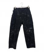 unknownアンノウン）の古着「Reflective Scratch Cargo Pants」｜ブラック