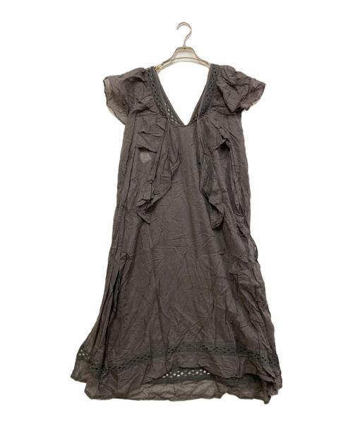 ne quittez pas（ヌキテパ）ne quittez pas (ヌキテパ) ノースリーブワンピース グレー サイズ:FREEの古着・服飾アイテム