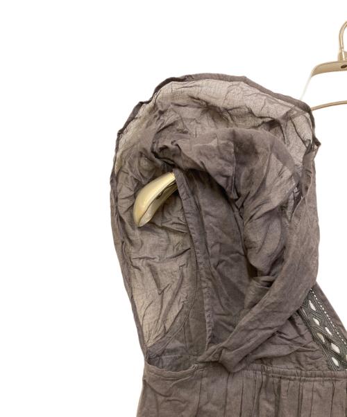 ne quittez pas（ヌキテパ）ne quittez pas (ヌキテパ) ノースリーブワンピース グレー サイズ:FREEの古着・服飾アイテム