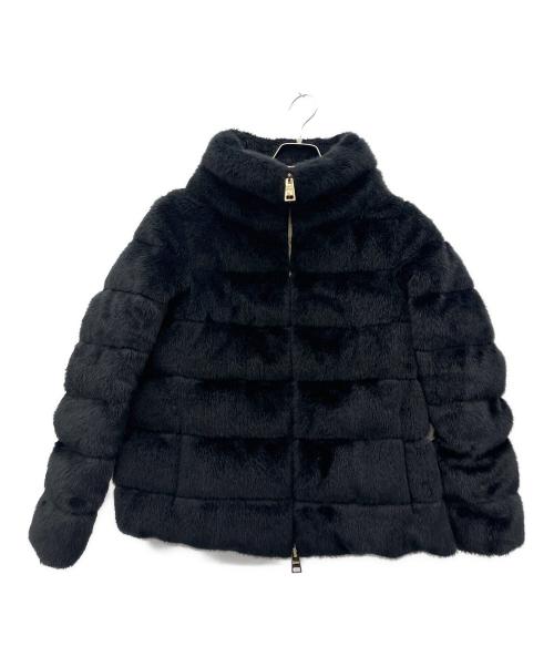 HERNO（ヘルノ）HERNO (ヘルノ) エコファーダウンジャケット ブラック サイズ:40の古着・服飾アイテム