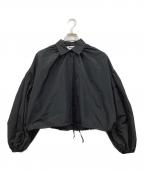 MSGMエムエスジーエム）の古着「バルーンスリーブ クロップドタフタシャツ」｜ブラック