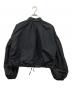 MSGM (エムエスジーエム) バルーンスリーブ クロップドタフタシャツ ブラック サイズ:40：15000円