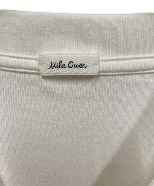 Mila Owen（ミラオーウェン）Mila Owen (ミラオーウェン) タンクレイヤードボリュームキャミワンピース ホワイト×ブラック サイズ:SIZE 0の古着・服飾アイテム