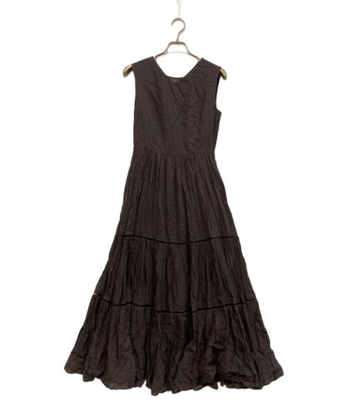 IENA（イエナ）IENA (イエナ) コットンボイル Vネックワンピース チャコールグレー サイズ:SIZE 36の古着・服飾アイテム