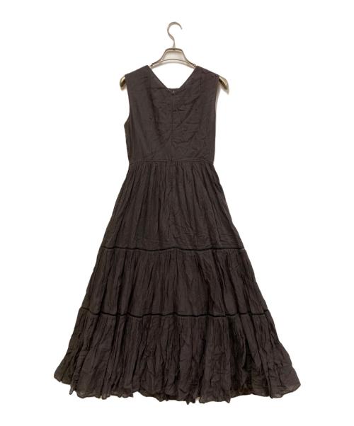 IENA（イエナ）IENA (イエナ) コットンボイル Vネックワンピース チャコールグレー サイズ:SIZE 36の古着・服飾アイテム