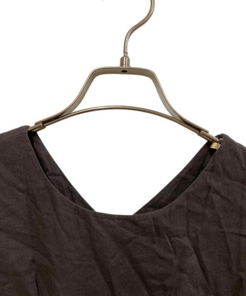 IENA（イエナ）IENA (イエナ) コットンボイル Vネックワンピース チャコールグレー サイズ:SIZE 36の古着・服飾アイテム