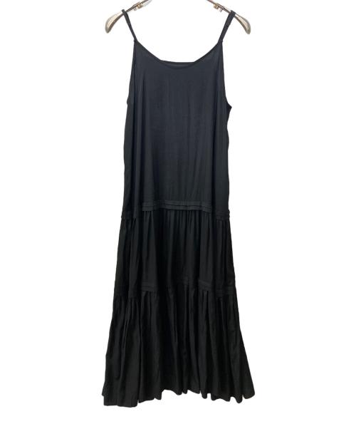 Loungedress（ラウンジドレス）Loungedress (ラウンジドレス) サテンティアードキャミワンピース ブラック サイズ:FREEの古着・服飾アイテム