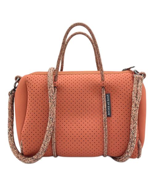 STATE OF ESCAPE（ステイトオブエスケープ）STATE OF ESCAPE (ステイトオブエスケープ) PREQUEL S/プリクエル ボンディング2WAYバッグ ブラウンの古着・服飾アイテム