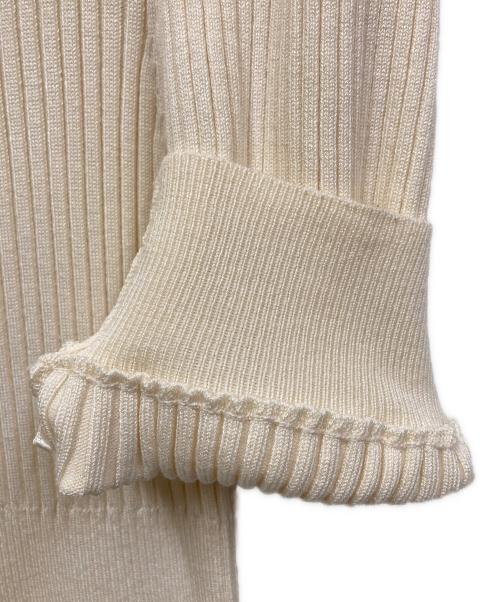 Snidel（スナイデル）Snidel (スナイデル) フロントボタンリブニットワンピース アイボリー サイズ:SIZE Freeの古着・服飾アイテム