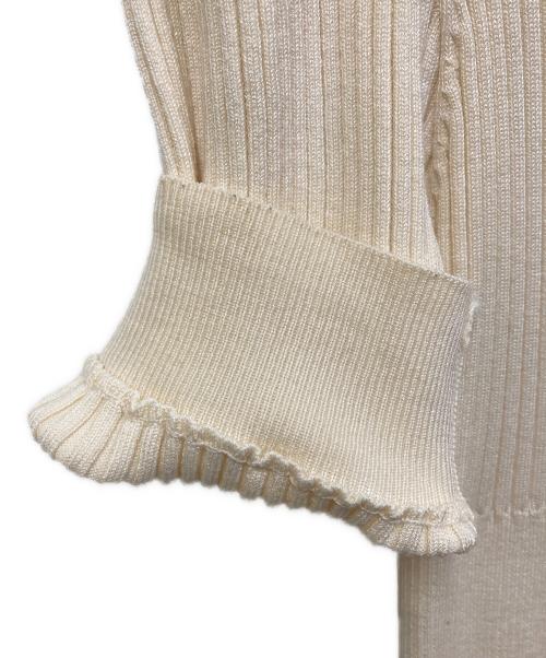 Snidel（スナイデル）Snidel (スナイデル) フロントボタンリブニットワンピース アイボリー サイズ:SIZE Freeの古着・服飾アイテム