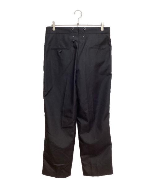 Maison Margiela（メゾンマルジェラ）Maison Margiela (メゾンマルジェラ) WAIST TIE TROUSERS (ウエストタイトラウザー) ブラック サイズ:34の古着・服飾アイテム