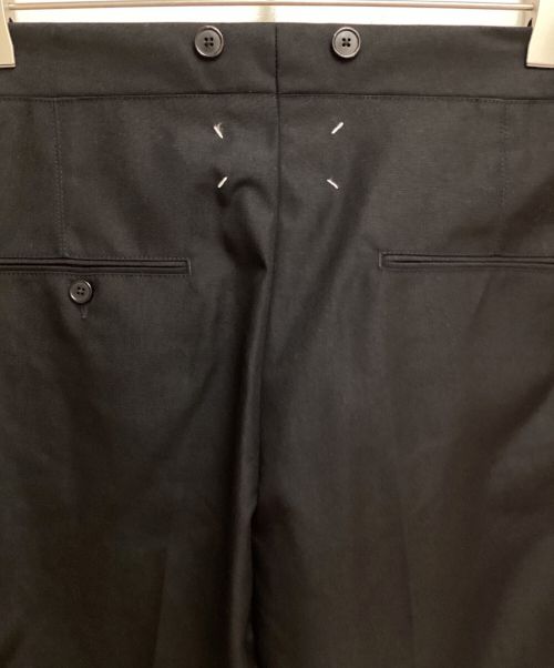 Maison Margiela（メゾンマルジェラ）Maison Margiela (メゾンマルジェラ) WAIST TIE TROUSERS (ウエストタイトラウザー) ブラック サイズ:34の古着・服飾アイテム