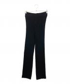 HYKEハイク）の古着「WIDE RIBBED SWEATER PANTS」｜ブラック