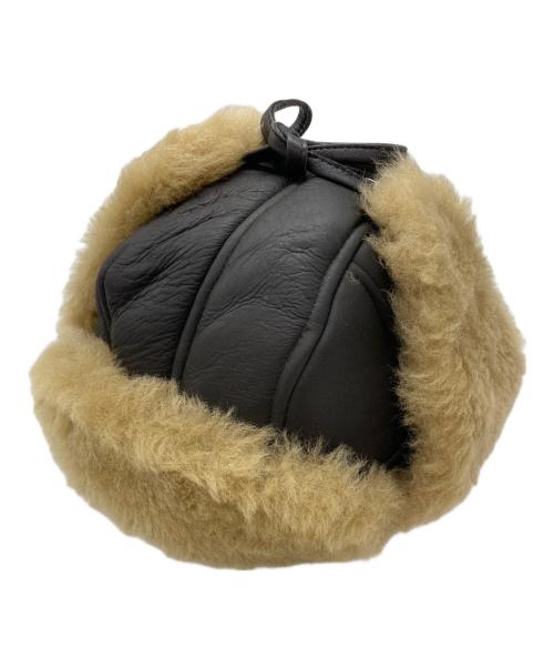 CAWLEY（コーリー）CAWLEY (コーリー) Sheepskin Unisex Trapper Hat ブラウン サイズ:なしの古着・服飾アイテム