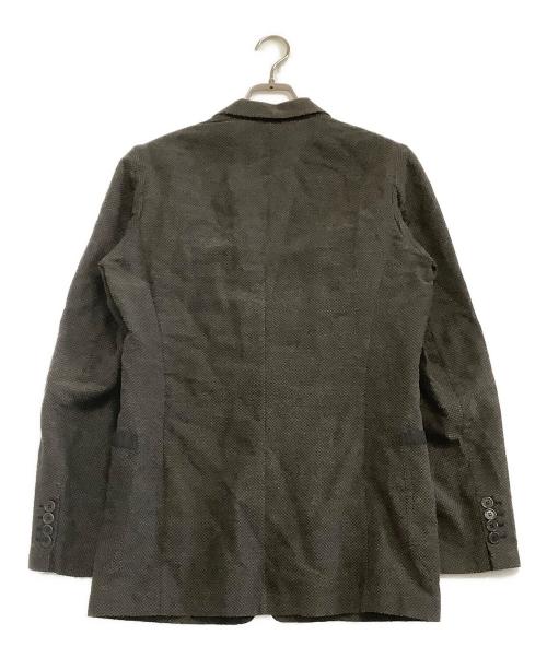 DRIES VAN NOTEN（ドリスヴァンノッテン）DRIES VAN NOTEN (ドリスヴァンノッテン) リネン混テーラードジャケット カーキ サイズ:44の古着・服飾アイテム