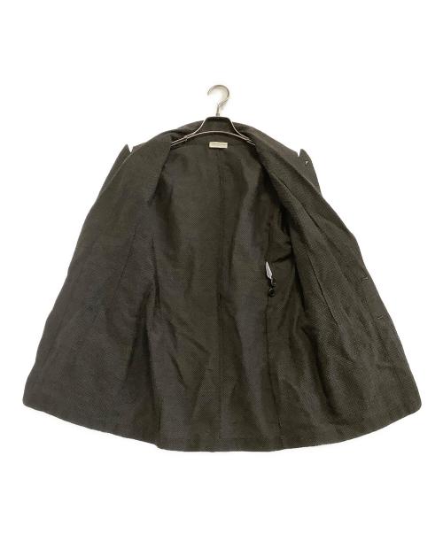 DRIES VAN NOTEN（ドリスヴァンノッテン）DRIES VAN NOTEN (ドリスヴァンノッテン) リネン混テーラードジャケット カーキ サイズ:44の古着・服飾アイテム